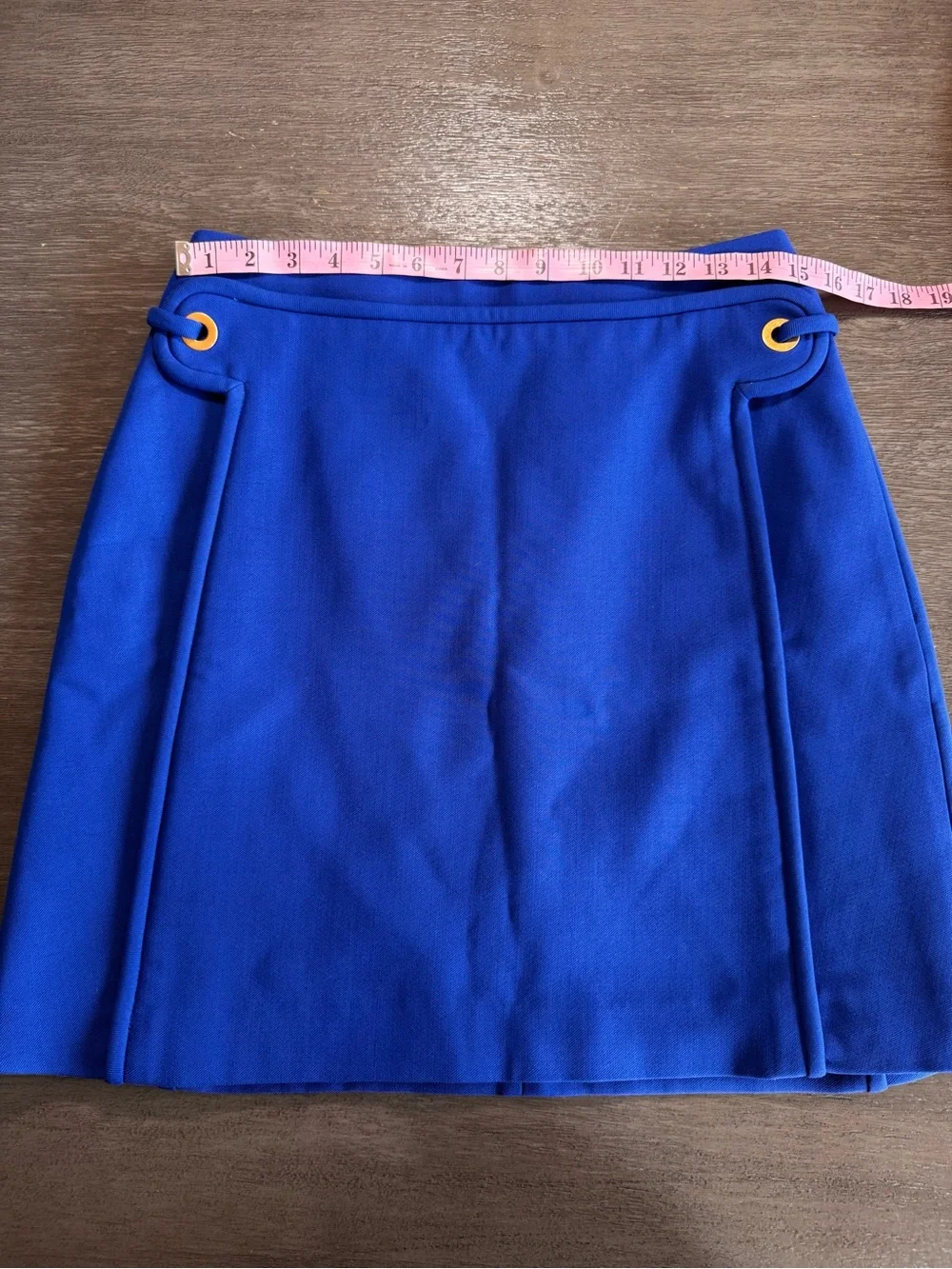 Tory Burch Jane Blue Dahlia A Line Mini Skirt 6